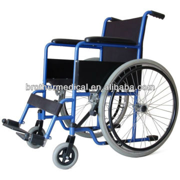 Fornecer a cadeira de rodas manual azul mais baratos com CE
